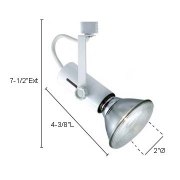 Foto para H Track Universal Lamp Holder Line Voltage White Track Head