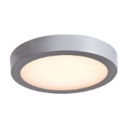 Foto para 16w 1280Lm Strike 2.0 Acrylic Silver Dimmable LED Damp Round Flush Mount