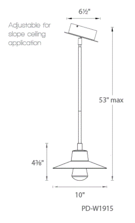 Foto para 12w 722lm Suspense Bronze 10" Outdoor Hanging Lantern