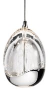 Picture of 289lm Lavinia K9 Bubble Crystal With Faceted Edge Chrome Integrated LED 1 Light Mini Pendant