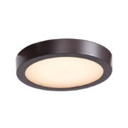 Foto para 16w 1280lm 30k Strike 2.0 SSL Dedicated LED Damp Location Bronze Acrylic Lens Dimmable Led Round Flush Mount