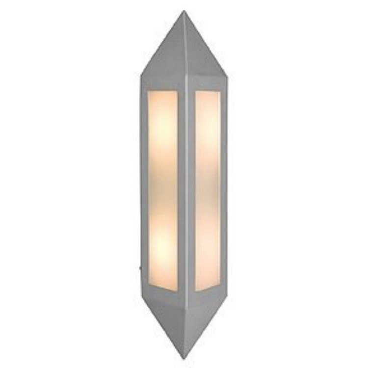 Foto para 60w (2 x 30) Nyami E-26 Incandescent Satin Opal Wet Location Wall Fixture