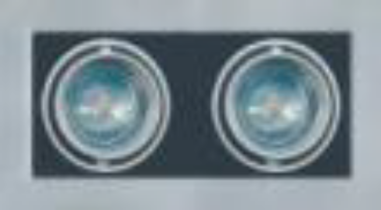 Picture of 50w Line Voltage Double Gimbal Remodel White 2-Lt GU10 Modulinear