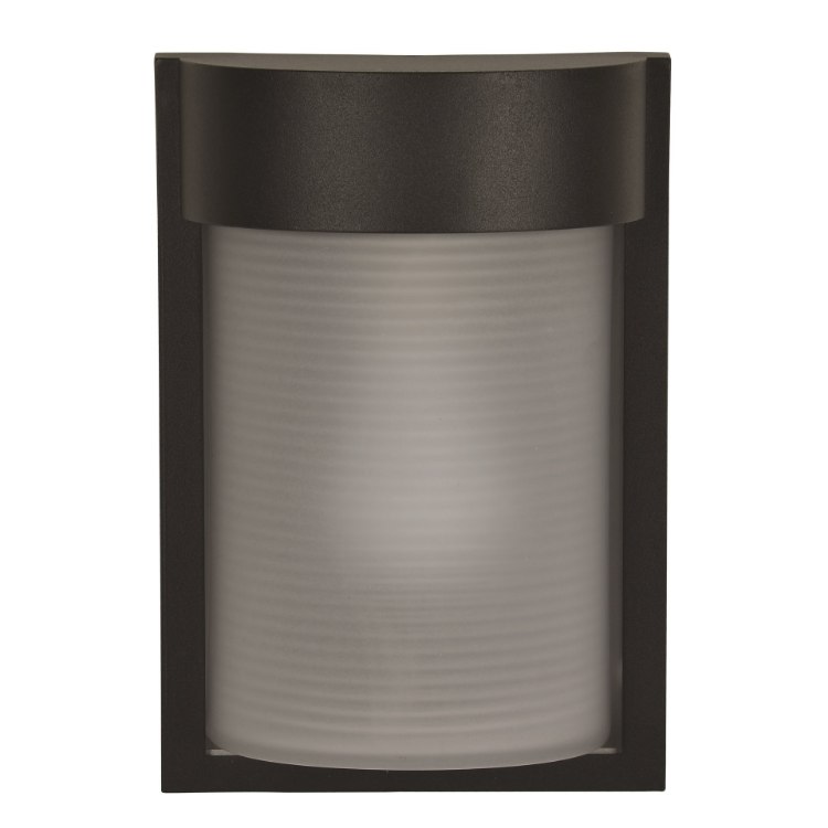 Foto para 60w 800lm 27k Destination E-26 Incandescent Black Ribbed Frosted Marine Grade Wet Location LED Bulkhead