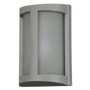Foto para 60w 800lm 27k Pier E-26 Incandescent Satin Ribbed Frosted Marine Grade Wet Location LED Wall Fixture