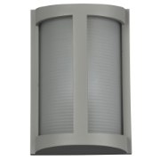 Picture of 60w 800lm 27k Pier E-26 Incandescent Satin Ribbed Frosted Marine Grade Wet Location LED Wall Fixture