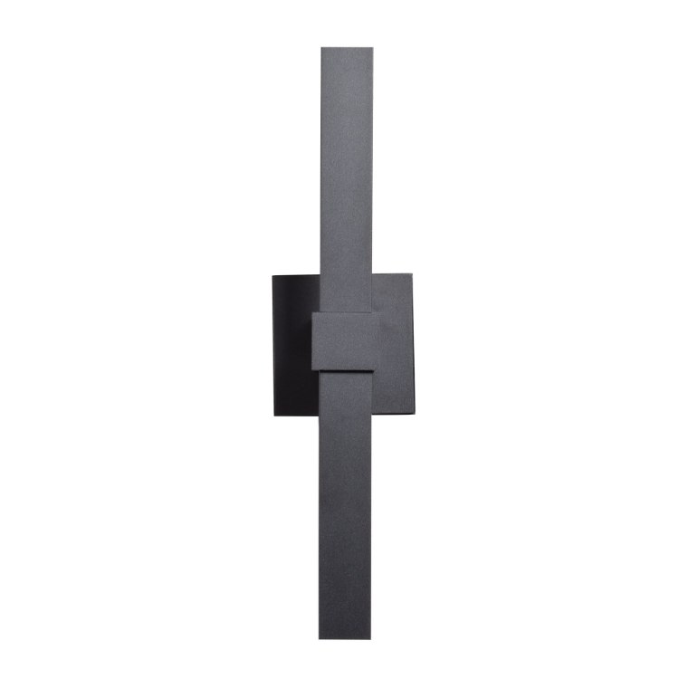 Foto para 12w (2 x 6) 1400lm 30k Vertical SSL Dedicated LED Black Acrylic Lens Marine Grade Wet Location LED Wall Fixture