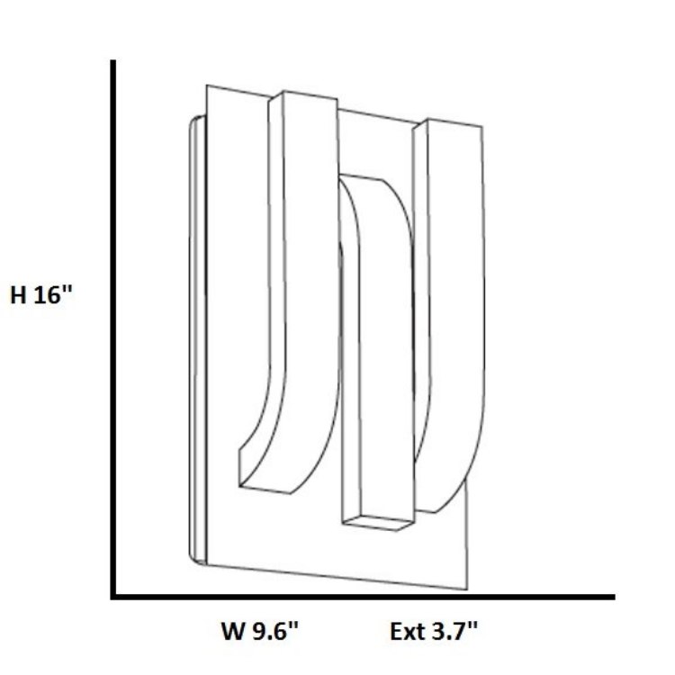Foto para 6.3w (3 x 2.1) 1600lm 30k Trilogy Dimmable SSL Dedicated LED Wet Location Bronze Outdoor LED Wall Fixture (Marine Grade)