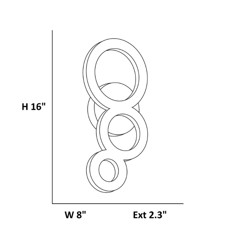 Foto para 12w 1200lm 30k 360 Dimmable SSL Dedicated LED Wet Location Satin Outdoor LED Wall Mount (Marine Grade)