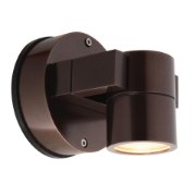 Foto para 5.5w 346lm 30k KO Dimmable GU-10 Replaceable LED Bronze Clear Marine Grade Wet Location LED Spotlight (CAN 1.5")