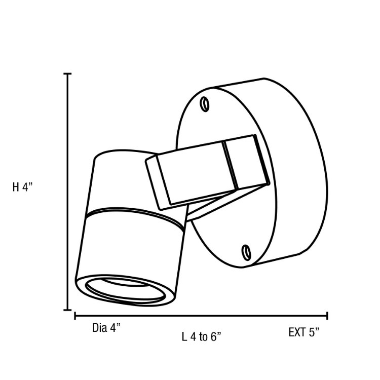 Foto para 35w 320lm 29k KO GU-10 Halogen Satin Wet Location Spotlight (Marine Grade) (CAN 1.5")