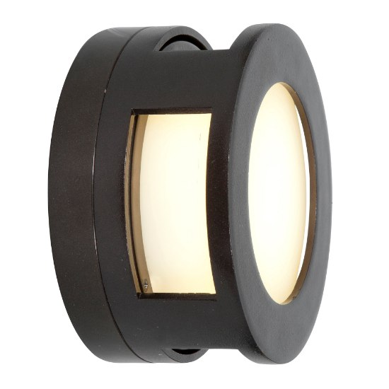 Foto para 10w 900lm 30k Nymph GU-24 Replaceable LED Bronze Frosted Marine Grade Wet Location LED Wall Fixture (CAN 0.4")