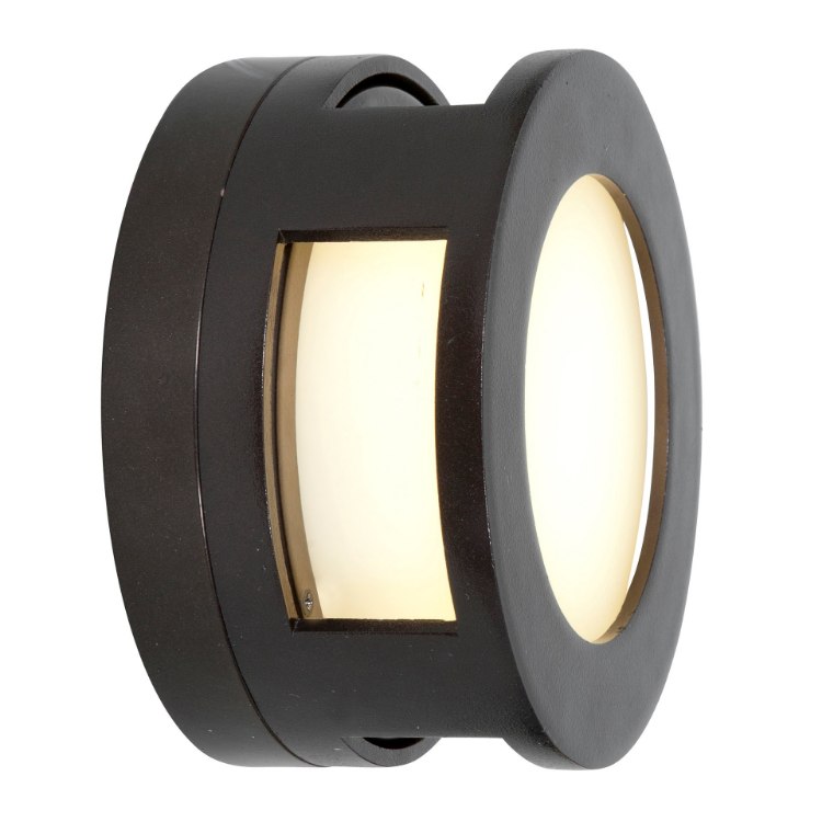 Foto para 10w 900lm 30k Nymph GU-24 Replaceable LED Bronze Frosted Marine Grade Wet Location LED Wall Fixture (CAN 0.4")