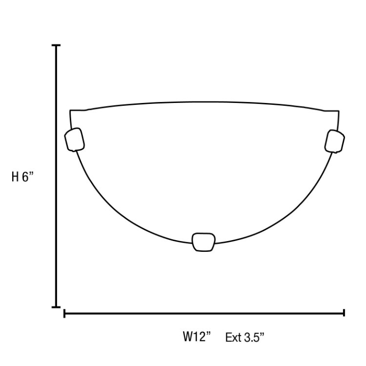 Foto para 10w 800lm 30k Mona E-26 Replaceable LED Dry Location Oil Rubbed Bronze Alabaster Dimmable LED Wall Sconce (CAN 9.6"x4.75"x0.9")