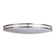 Foto para 40w 2945lm 30k Solero Oval Dimmable SSL Dedicated LED Damp Location Bronze Acrylic Lens Oval Flush Mount