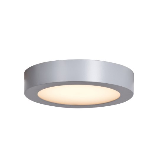 Foto para 12w 960lm 30k Strike 2.0 SSL Dedicated LED Damp Location Silver Acrylic Lens Dimmable LED Round Flush Mount
