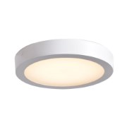 Picture of 16w 1280lm 30k Strike 2.0 SSL Dedicated LED Damp Location White Acrylic Lens Dimmable LED Round Flush Mount