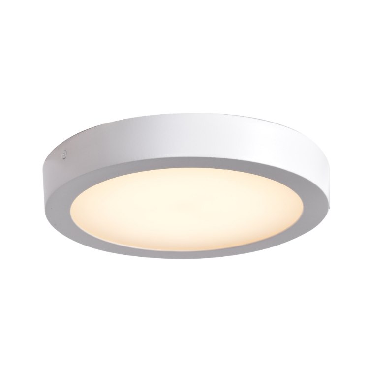 Foto para 16w 1280lm 30k Strike 2.0 SSL Dedicated LED Damp Location White Acrylic Lens Dimmable LED Round Flush Mount