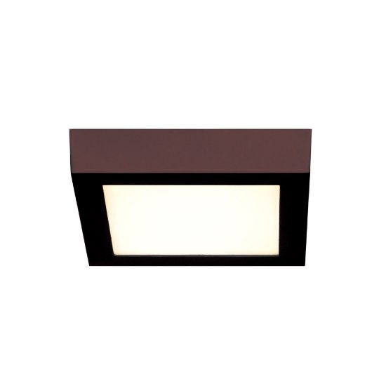 Foto para 12w 960lm 30k Strike 2.0 SSL Dedicated LED Damp Location Bronze Acrylic Lens Dimmable LED Square Flush Mount