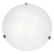 Foto para 10w (4 x 2.5) 3200lm 30k Mona E-26 Replaceable LED Dry Location Brushed Steel White Dimmable LED Flush Mount