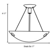 Foto para 10w (3 x 3.33333) 2400lm 30k Noya Dimmable E-26 Replaceable LED Dry Location Bronze White Cable Semi-Flush (CAN 1.5")