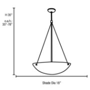 Picture of 10w (4 x 2.5) 3200lm 27k Noya Dimmable E-26 Replaceable LED Dry Location Brushed Steel White Cable Pendant (OA HT 74") (CAN 1.25")