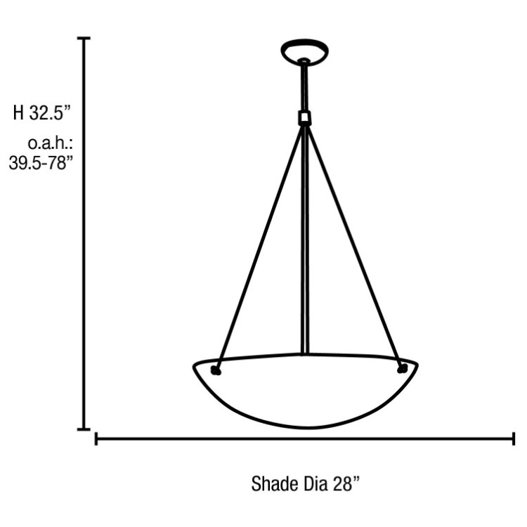 Foto para 10w (5 x 2) 4000lm 30k Noya Dimmable E-26 Replaceable LED Dry Location Bronze White Cable Pendant (OA HT 78") (CAN 1.25")
