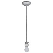 Foto para 12w 880lm 30k Janine Dimmable SSL Dedicated LED Dry Location Brushed Steel 3K LED Stem Pendant Assembly (OA HT 48") (CAN 1.25")