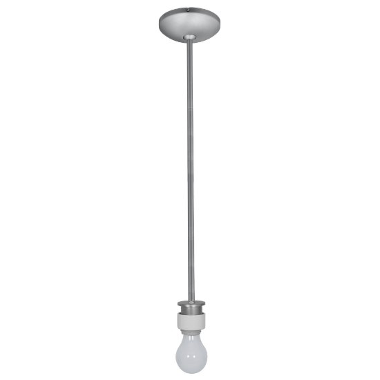 Foto para 12w 880lm 30k Janine Dimmable SSL Dedicated LED Dry Location Brushed Steel 3K LED Stem Pendant Assembly (OA HT 48") (CAN 1.25")