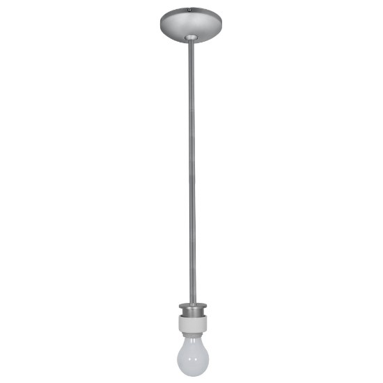 Foto para 12w 880lm 40k Janine Dimmable SSL Dedicated LED Dry Location Brushed Steel 4K LED Stem Pendant Assembly (OA HT 48") (CAN 1.25")