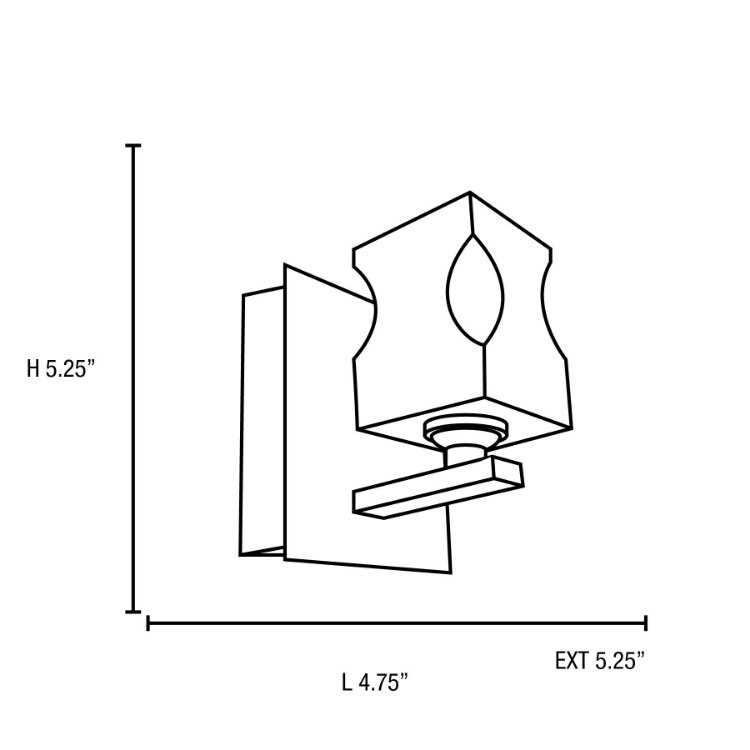 Foto para 4.5w 450lm 30k Glas_e Dimmable G9 Replaceable LED Damp Location Chrome Frosted and Clear 1-Light Square Crystal LED Wall & Vanity Fixture (CAN 4.4"x7.4"x0.5")
