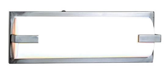 Foto para 24w 3500lm 30k Sequoia Damp Location Brushed Steel Acrylic Lens Wall & Vanity Fixture (CAN 24.9"x5.25"x0.6")