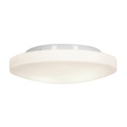 Foto para 10w (3 x 3.33333) 2400lm 30k Orion E-26 Replaceable LED Damp Location White Opal Dimmable LED Flush Mount 4"Ø13.25" (CAN 1")