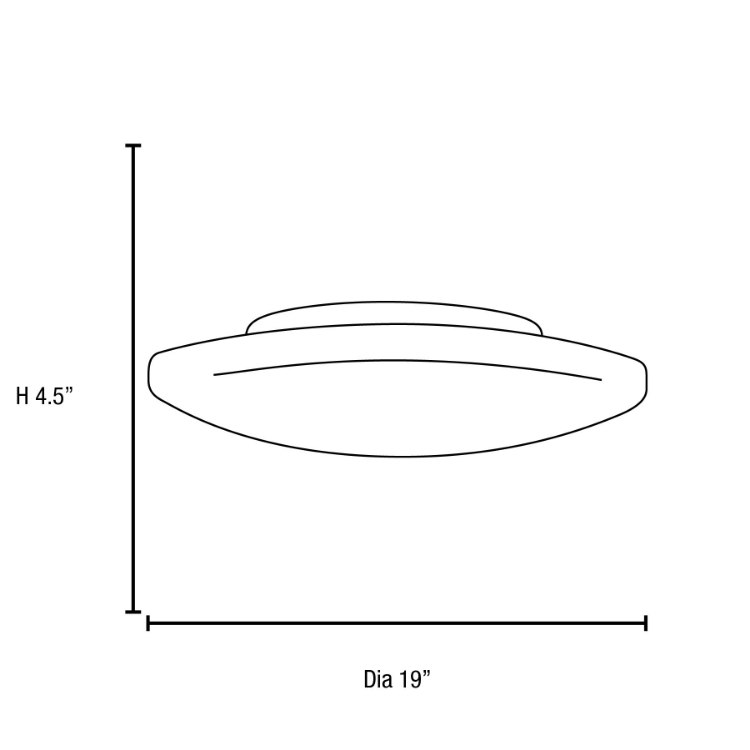 Foto para 10w (3 x 3.33333) 2400lm 30k Orion E-26 Replaceable LED Damp Location White Opal Dimmable LED Flush Mount 4.5"Ø19" (CAN 1")