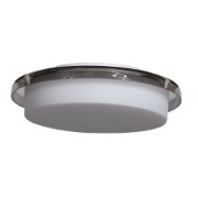 Picture of 9.5w 800lm 30k Bellagio SSL Dedicated LED Damp Location Opal Glass Smoke Dimmable LED Flush Mount