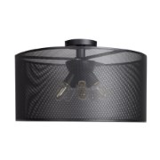 Picture of 5w (5 x 1) 1900lm 22k Epic Dimmable E-26 Replaceable LED Damp Location Black Round Semi-Flush 12"Ø23.6"