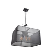 Picture of 5w (5 x 1) 1900lm 22k Epic Dimmable E-26 Replaceable LED Damp Location Black Square Pendant (OA HT 136") (CAN 4.75"x4.75"x1.5")