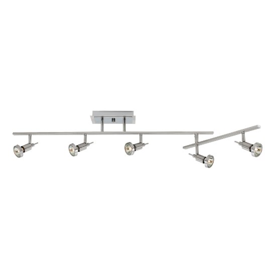 Foto para 5w (5 x 1) 1900lm 30k Viper GU-10 Replaceable LED Dry Location Brushed Steel 5-Light Dimmable LED Semi-Flush with Articulating Arm (CAN 5.1"x8"x1.5")