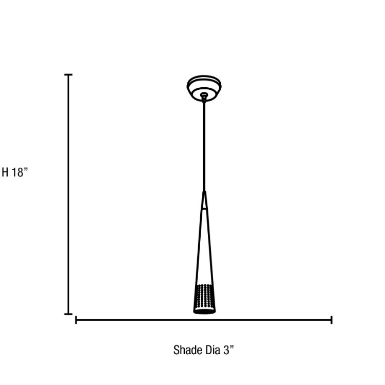 Foto para 5w 350lm 30k Apollo GU-5.3 Replaceable LED Dry Location Bronze 1-Light LED Pendant (OA HT 120")