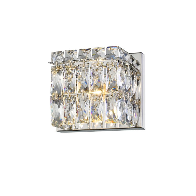 Foto para 5.5w 470lm 30k Magari Dimmable SSL Dedicated LED Damp Location Chrome Crystal 1-Light Vanity