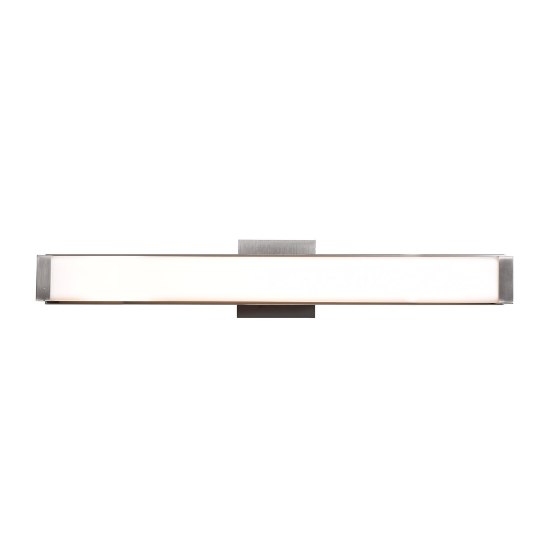 Picture of 31.5w 2400lm 30k Fjord SSL Dedicated LED Damp Location Brushed Steel Opal Dimmable LED Vanity
