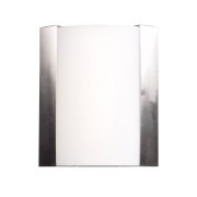 Picture of 17w 1200lm 30k West End SSL Dedicated LED Damp Location Brushed Steel Opal Dimmable LED Wall Fixture