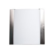 Picture of 20w 1600lm 30k West End SSL Dedicated LED Damp Location Brushed Steel Opal Dimmable LED Wall Fixture