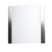 Foto para 34w 2400lm 30k West End SSL Dedicated LED Damp Location Brushed Steel Opal Dimmable LED Wall Fixture