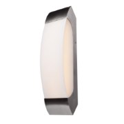 Picture of 17w 1200lm 30k West End SSL Dedicated LED Damp Location Brushed Steel Opal Dimmable LED Vanity