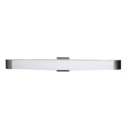 Picture of 48.5w 3600lm 30k West End SSL Dedicated LED Damp Location Brushed Steel Opal Dimmable LED Vanity