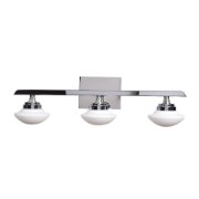 Foto para 4w (3 x 1.33333) 1200lm 30k Atomiser SSL Dedicated LED Damp Location Chrome Opal 3-Light Dimmable LED Vanity