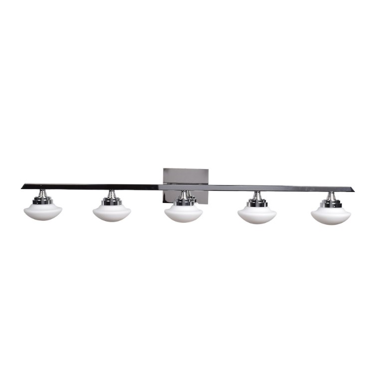 Foto para 4w (5 x 0.8) 2000lm 30k Atomiser SSL Dedicated LED Damp Location Chrome Opal 5-Light Dimmable LED Vanity