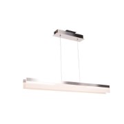 Picture of 19w (2 x 9.5) 4000lm 30k Linear SSL Dedicated LED Dry Location Chrome Acrylic Lens Dimmable LED Double Bar Pendant (OA HT 125") (CAN 3.5"x13"x1.75")