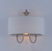 Foto para Bongo 1-Light Wall Sconce SN Linen Fabric MB Incandescent Incandescent